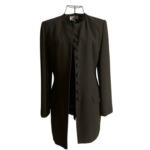 Classy Vintage Atrium Collection Ten Button Blazer Size 6 Green - Picture 1 of 2